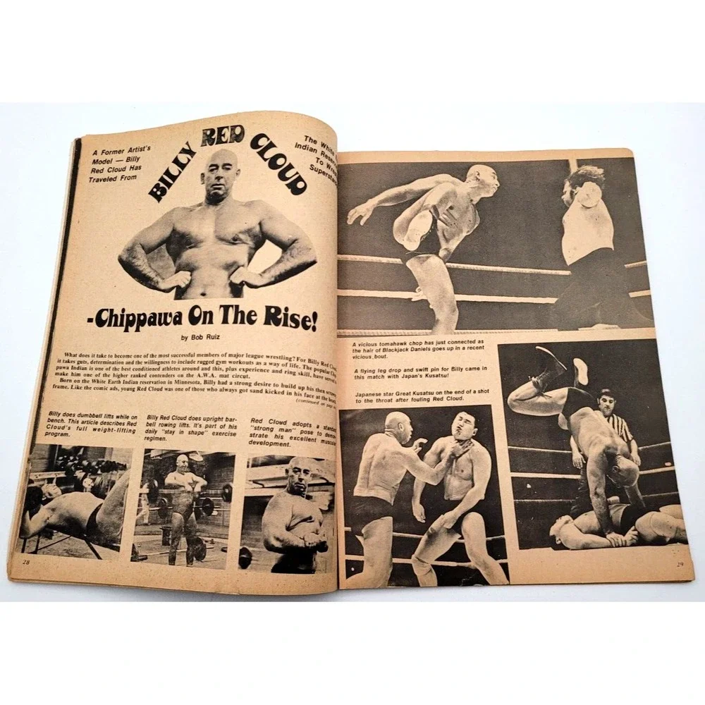 WRESTLING‎ GUIDE APR 1974 MIL MASCARAS JIMMY VALIANT ROYAL KANGAROOS KABOOKI